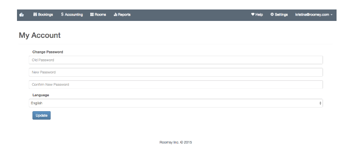 roomsy chnage password 4